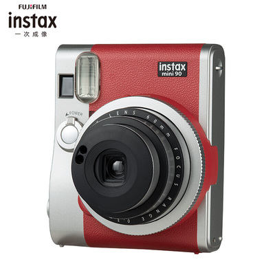 定格瞬間的藝術 富士instax mini90典藏紅立拍立得相機的魅力